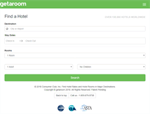 Tablet Screenshot of m.getaroom.com