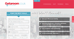 Desktop Screenshot of getaroom.co.uk